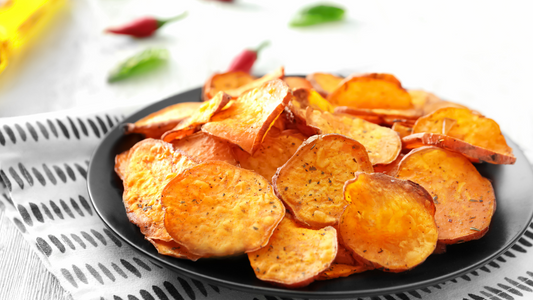Sweet Potato Crisps with Chilli-Lime Salt