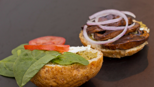 Barbecued Mushroom Burgers