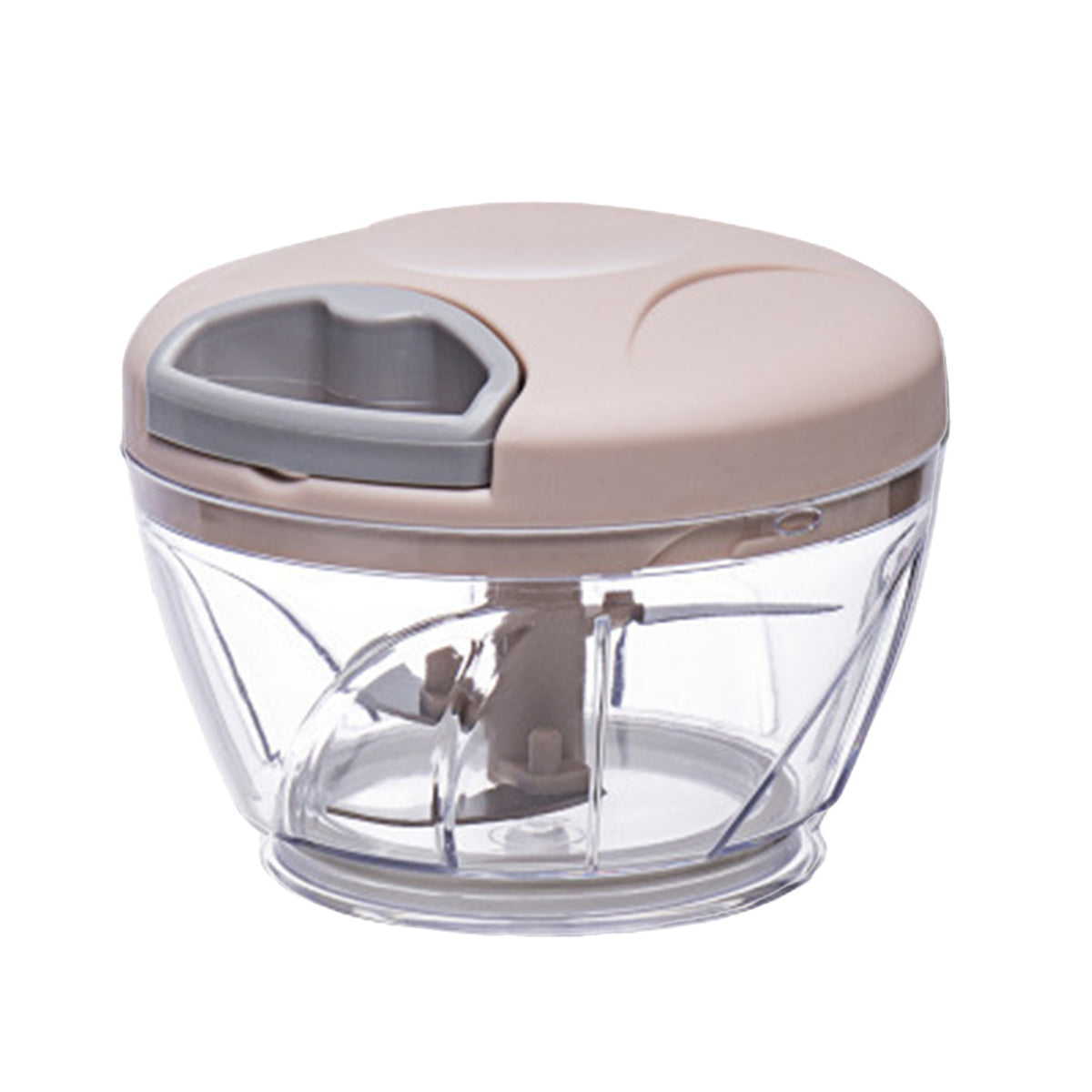 500ml Manual Meat Mincer Garlic Chopper Rotate Garlic Press Crusher Vegetable - Blue