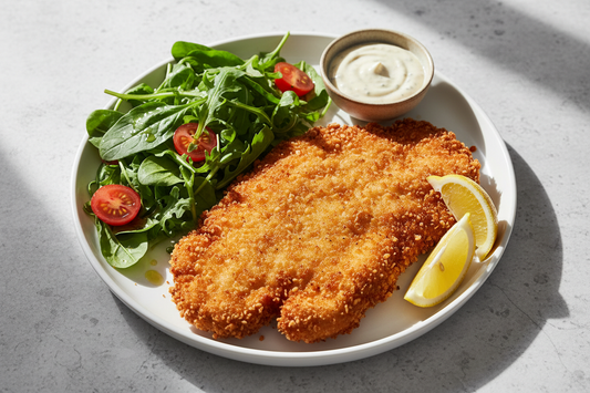 Air Fryer Crumbed Chicken Schnitzel