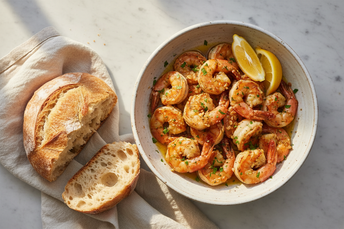 Air Fryer Garlic Prawns