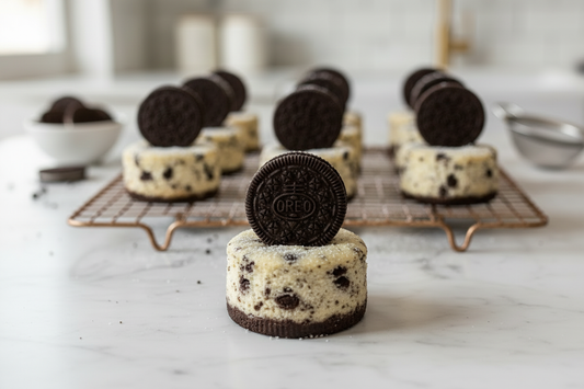 Air Fryer Mini Oreo Cheesecakes
