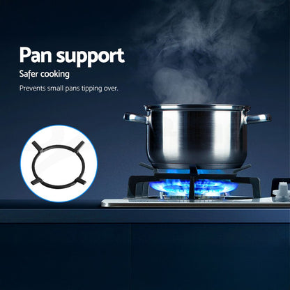Devanti Gas Cooktop 60cm 4 Burner Silver