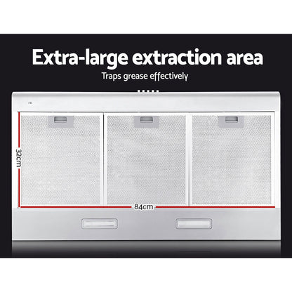 Devanti 900mm Stainless Steel Range Hood | Ducted & Recirculating