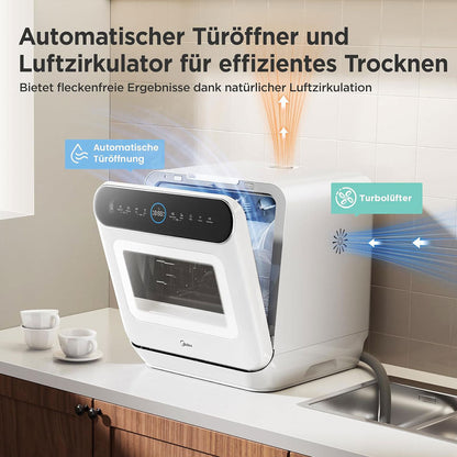 Midea 3rd Generation  Bench Top Mini Dishwasher