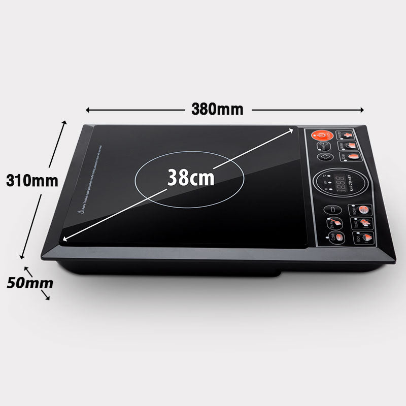 EuroChef Electric Induction Cooktop Portable Kitchen Cooker Ceramic Cook Top