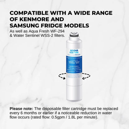 4 FRIDGE WATER FILTER For SAMSUNG DA29-00020 DA97-08006 & KENMORE 46 91