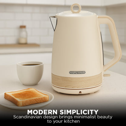 Morphy Richards 1.7L Electric Kettle Essence Scandi Swivel Base Boil-Dry Protection