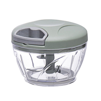 500ml Manual Meat Mincer Garlic Chopper Rotate Garlic Press Crusher Vegetable - Green