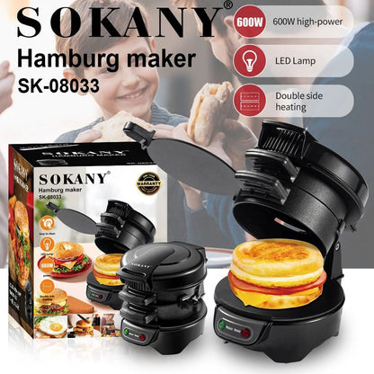 Sokany Burger Maker – Non-Stick, Easy & Fast Cooking