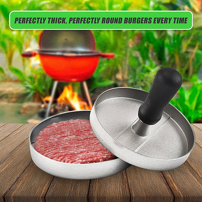 Large Round Hamburger Patty Maker Grill Press Burger Metal Mold Cooking Tools