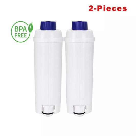 2pcs pack DeLonghi DLSC002 Carbon Filter – Replacement Water Filter for DeLonghi Coffee Machines, Active Carbon Purification