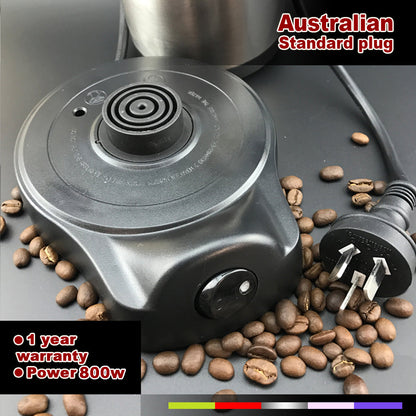 Red Electric Turkish Greek Arabic Coffee Maker Pot Automatic Sensor Anti Overflow