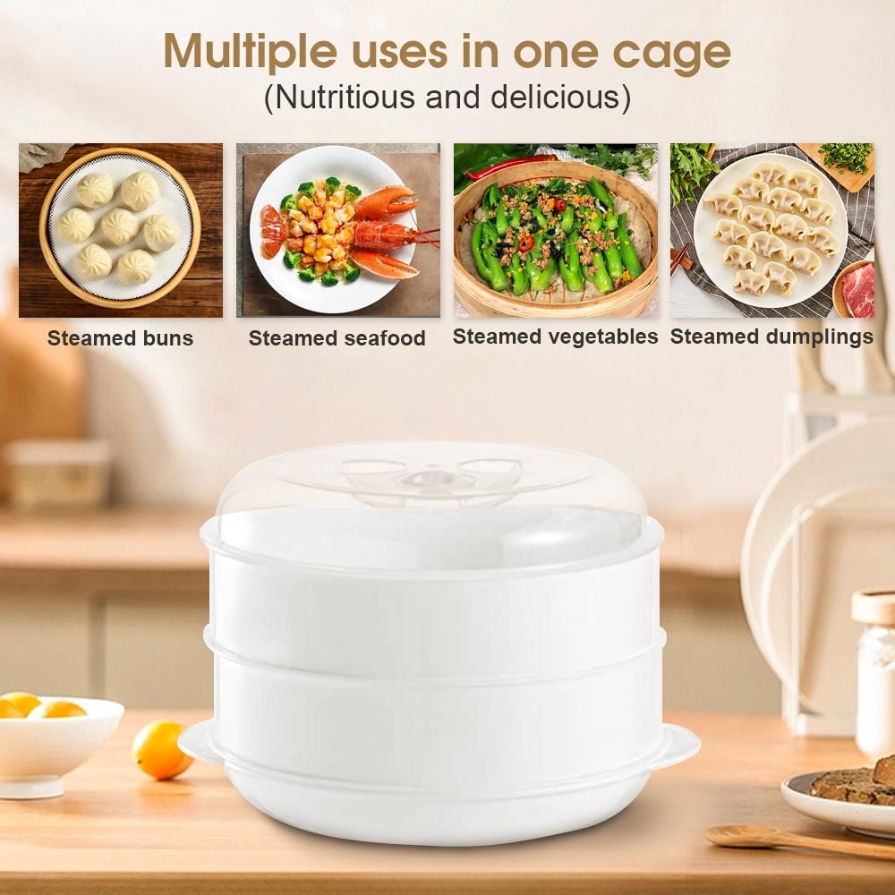 2 Tier Microwave Steamer