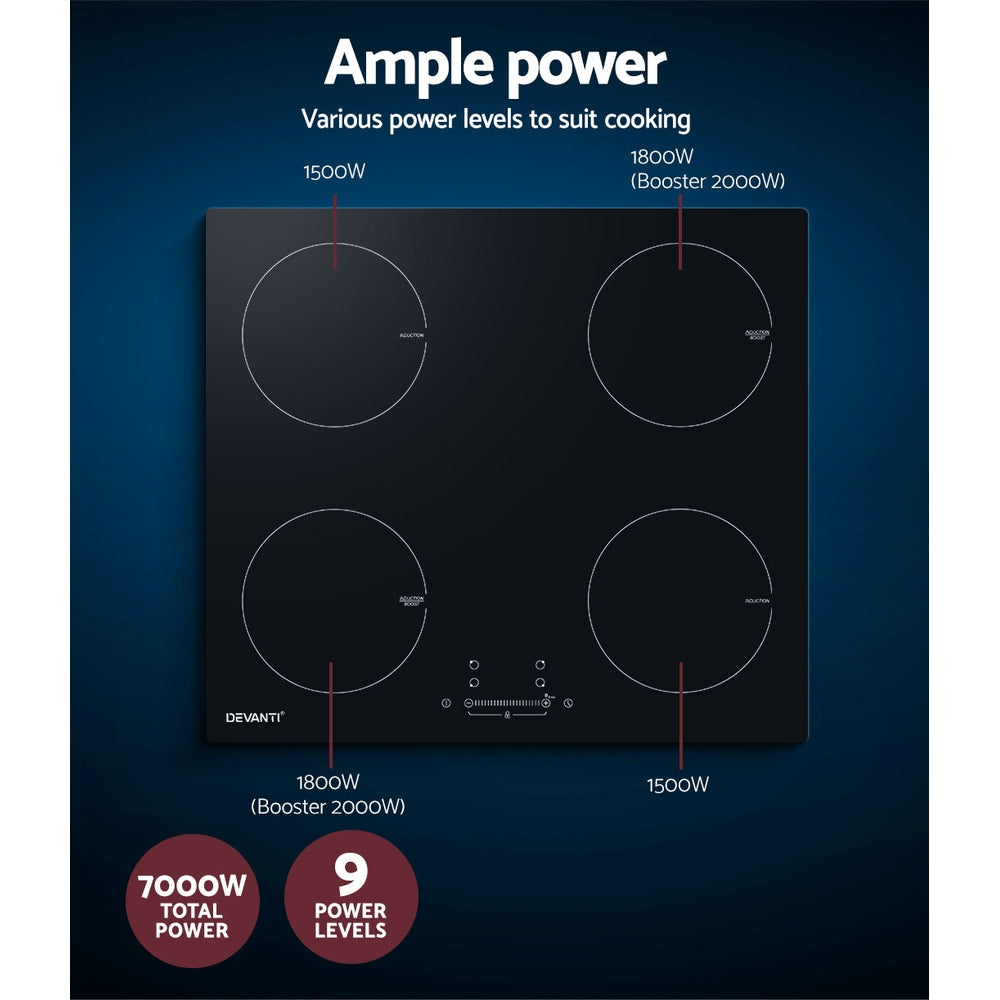 Devanti Induction Cooktop 60cm Electric Cooker