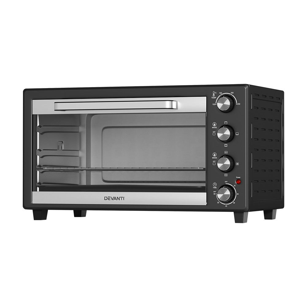 Devanti 60L Convection Oven Electric Fryer Ovens 2000W