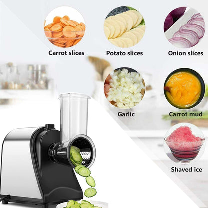 Electric Grater Vegetable Food Rotary Drum Grater Chopper Slicer