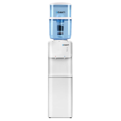 Devanti 22L Water Cooler Dispenser Top Loading Hot Cold Taps Filter Purifier Bottle